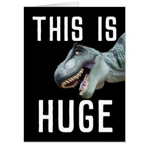 RETIREMENT DINO DINOSAUR OVERSIZED CARDS