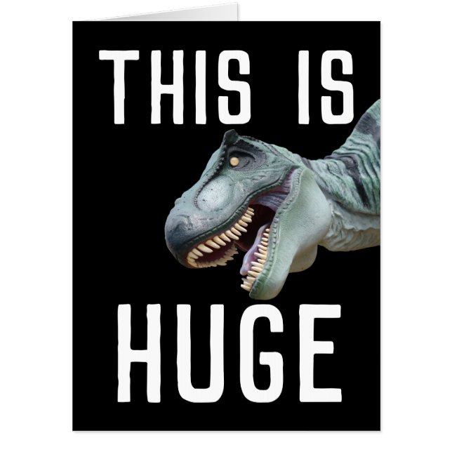 RETIREMENT DINO DINOSAUR OVERSIZED CARDS (Front)