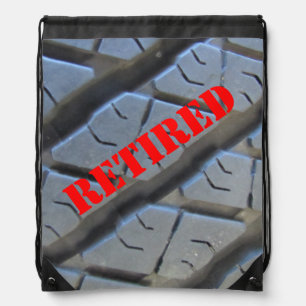 Retirement Drawstring Backpack