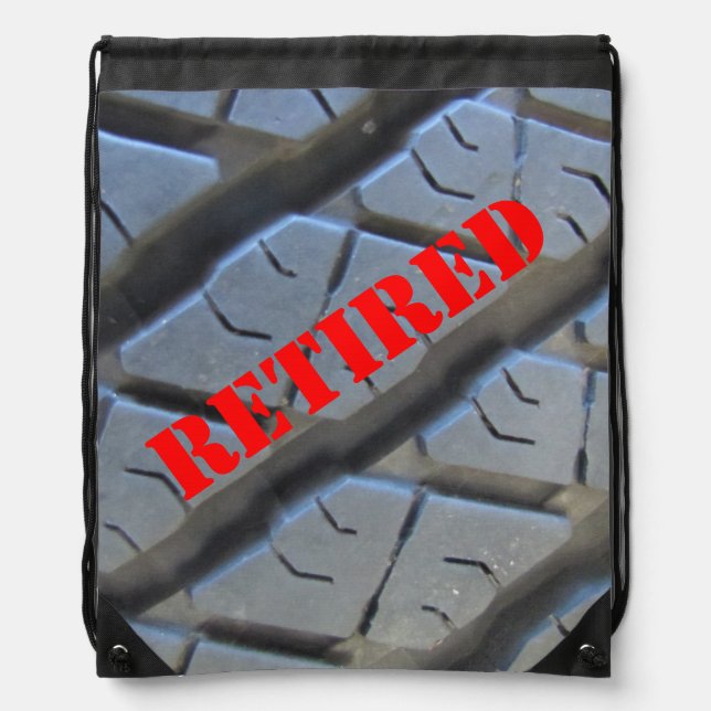 Retirement Drawstring Backpack (Front)
