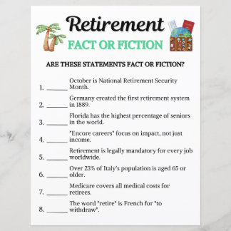 Retirement Fact or Fiction Game