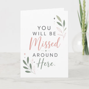 Retirement Farewell Gift for Coworker Card