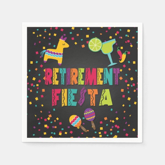 Retirement Fiesta Paper Napkins