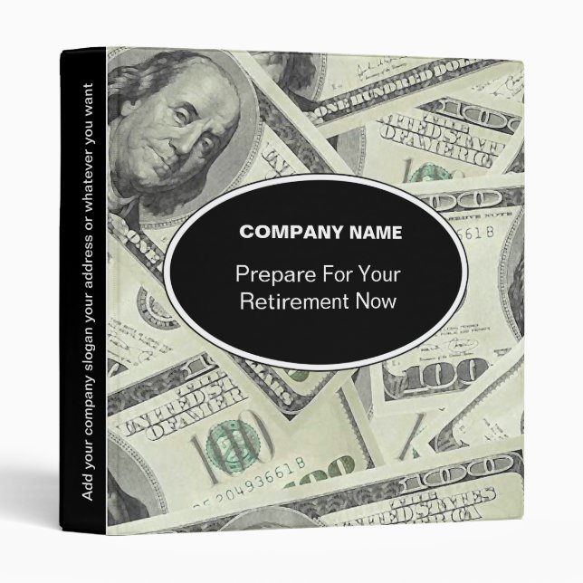 Retirement Finance Binder (Front/Spine)