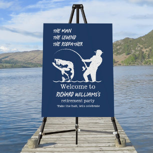 Retirement Fishing the Rodfather Big Fish  Foam Board