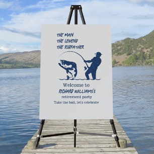 Retirement Fishing the Rodfather Big Fish  Foam Board