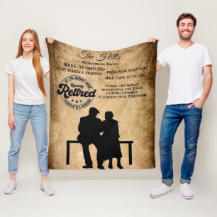 Retirement Fleece Blanket