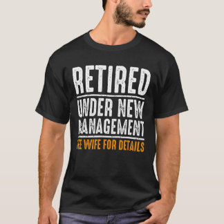 Retirement For Men Retired Retro Retired Husband D T-Shirt