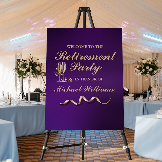 Retirement Formal Classic Champagne Glass Foam Board (Creator Uploaded)