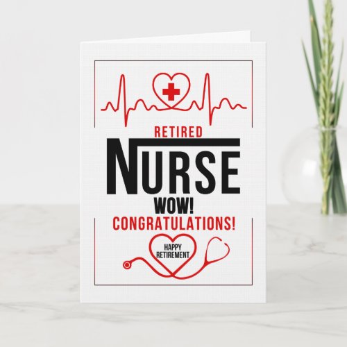 Retirement from Nursing Congratulations Card