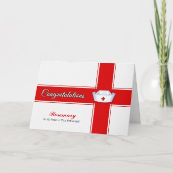 Retirement from Nursing Congratulations - Name Card