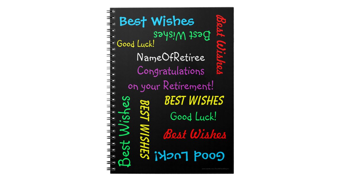 Retirement Fun Black Colorful Memory Book Zazzle Com