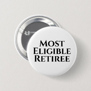 Retirement funny button