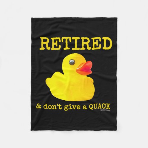 Retirement Funny Retired I Don't Give A Quack Rubb