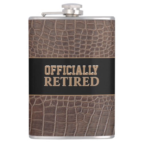 Retirement gift Attractive retiree Flask