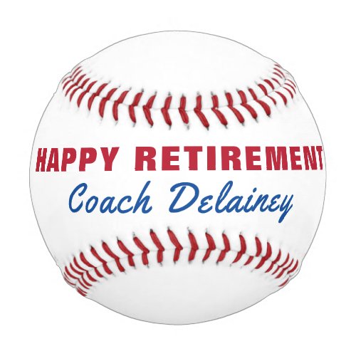 Retirement Gift Baseball