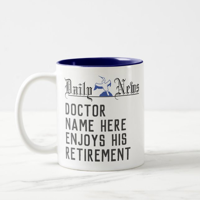 Retirement Gift for a Doctor Coffee Mug (Left)