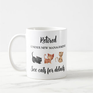 Retirement Gift for Cat Lover, Retirement Mug