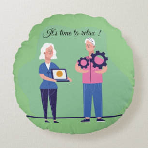 Retirement Gift for Coworker  Round Pillow