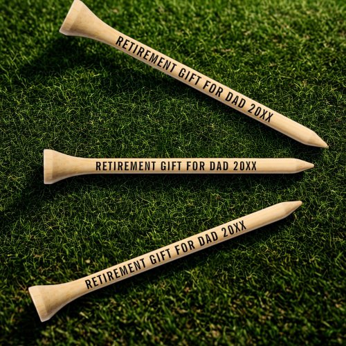 Retirement Gift for Dad Bamboo Golf Tees