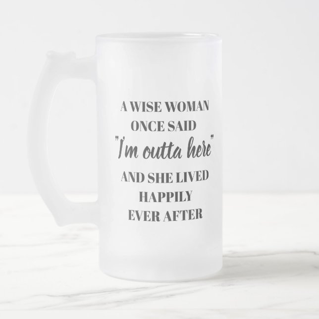 Retirement Gift for Women from Colleagues & Cowork Frosted Glass Beer Mug (Left)