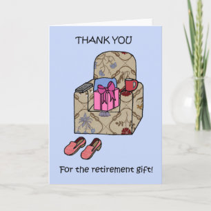Retirement Gift Thank You. You Card