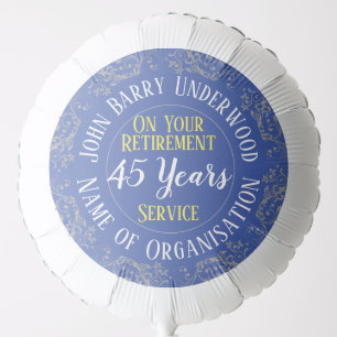 Retirement Gift with Years Served Balloon