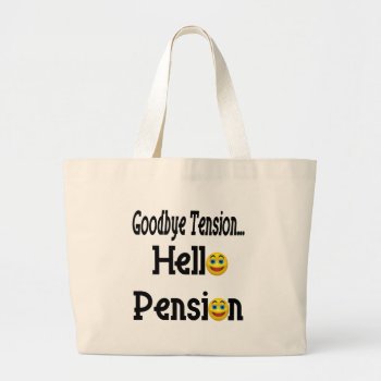 Retirement Gifts And Retirement T-shirts Large Tote Bag by retirementgifts at Zazzle
