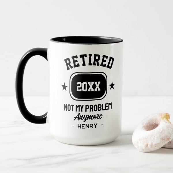 Retirement Gifts for Men Women 2023 Custom Name Mug