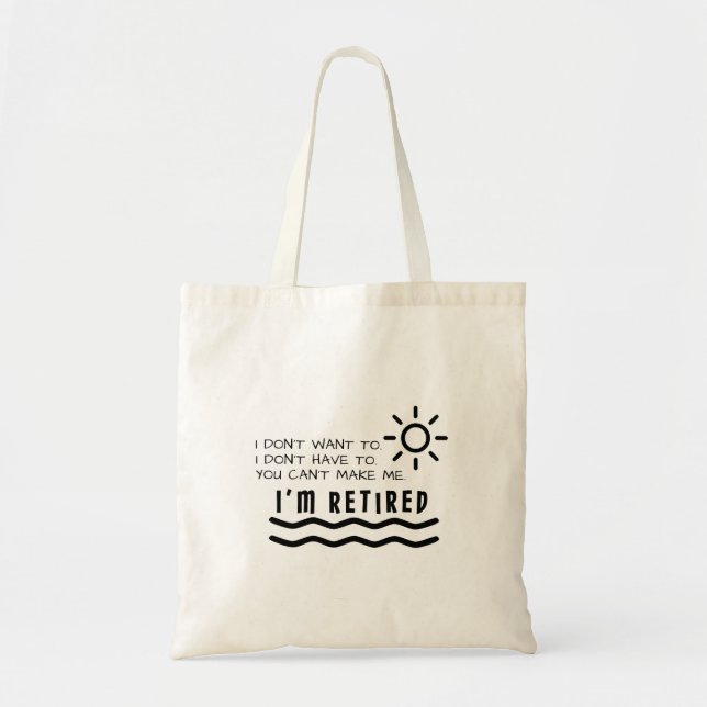 Retirement Gifts Funny For Men Women Dad Mom Tote Bag (Front)