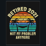Retirement Gifts Vintage Retired 2021 Letterhead<br><div class="desc">Retirement Gifts for Men Women Vintage Retired 2021</div>