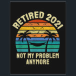 Retirement Gifts Vintage Retired 2021 Letterhead<br><div class="desc">Retirement Gifts for Men Women Vintage Retired 2021</div>