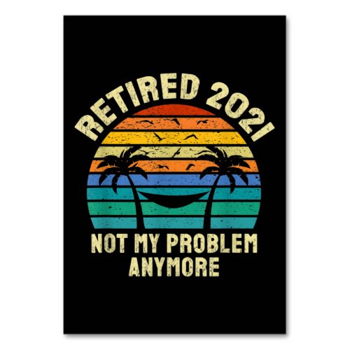 Retirement Gifts Vintage Retired 2021