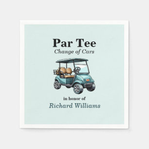Retirement Golf Cart Par Tee Themed Napkins