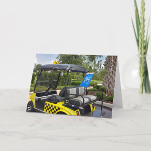 Retirement - Golf Cart Taxi New Set Of Wheels Card