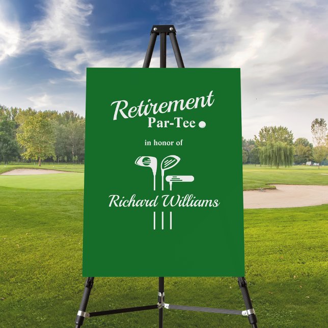 Retirement Golf Clubs Themed Par Tee Foam Board (Creator Uploaded)