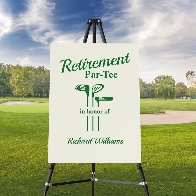Retirement Golf Clubs Themed Par Tee Foam Board (Creator Uploaded)