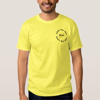 Retirement Golf Embroidered Shirt by retirementgifts at Zazzle