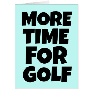 RETIREMENT GOLF GOLFER BIG GREETING CARD