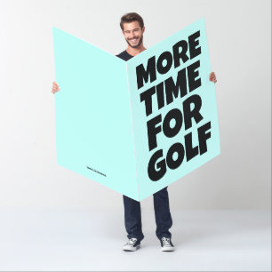 RETIREMENT GOLF GOLFER BIG GREETING CARD