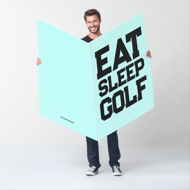  RETIREMENT GOLF GOLFER BIGGEST GREETING CARD (In Situ)