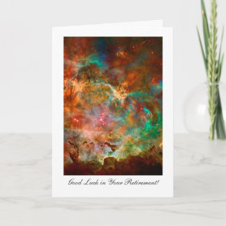 Retirement Good luck, Carina Nebula Star Journey Card
