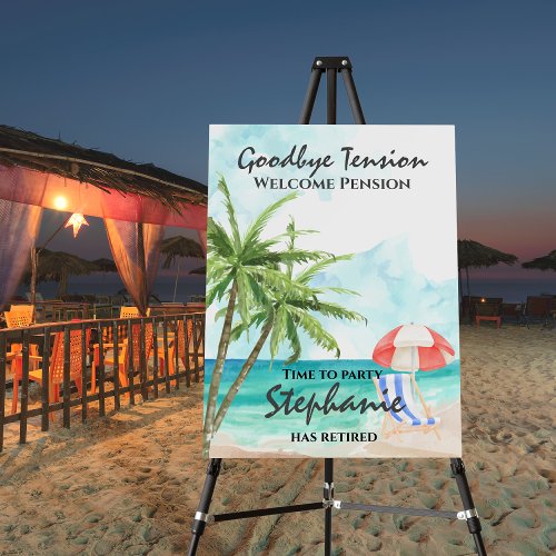 Retirement Goodbye Tension Summer Beach Party 