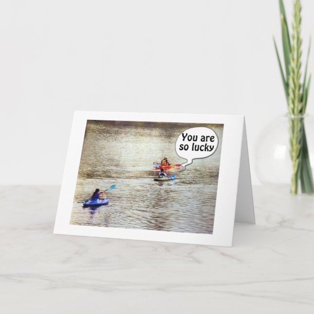 *****RETIREMENT***** GREETING CARD KAYAK STYLE (Front)