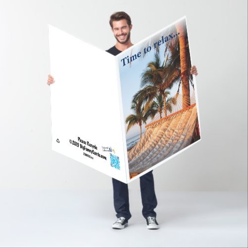 Retirement Hammock Giant Greeting Card