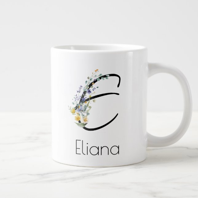 Retirement  Her New Chapter watercolor  Giant Coffee Mug (Right)