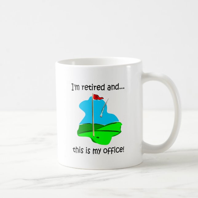 Retirement humor for golfers coffee mug (Right)