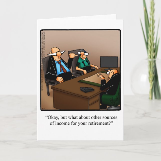 Retirement Humor Greeting Card "Spectickles" (Front)