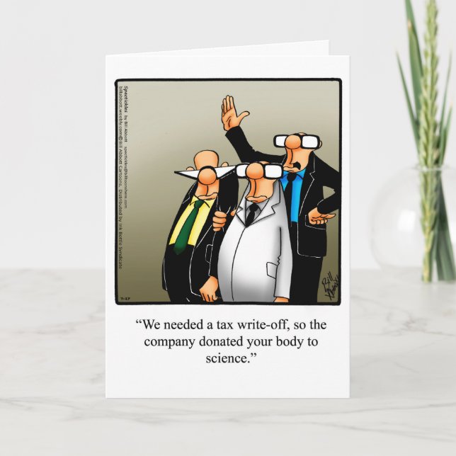 Retirement Humor Greeting Card "Spectickles" (Front)