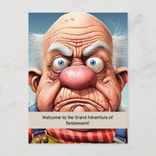 Retirement humor milestone Birthday Postcard